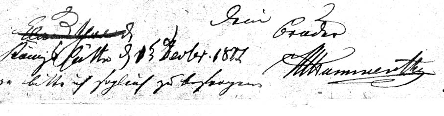 Firma de Karl Heinrich Mummenthey